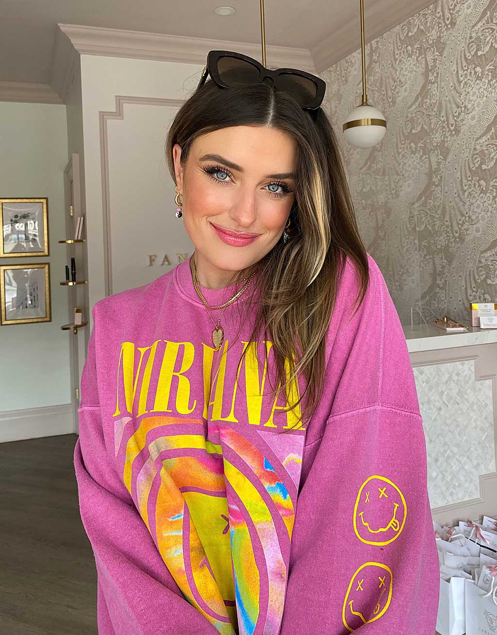Brittany Gray is pictured here wearing all 5 Products